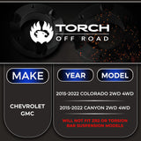 2015-2022 Chevy Colorado GMC Canyon 3" Full Lift Kit w/ Shackles