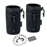 TORCH Everyday Carry Gear - MOLLE Bottle Holder | Black 2-Pack
