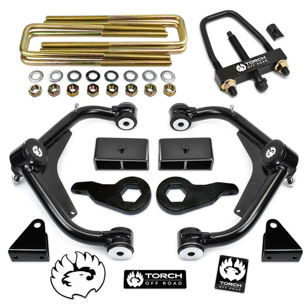 2001-2010 Chevy/GMC Silverado Sierra 2500 3500 3" Full Lift Kit with Extended Upper Control Arms