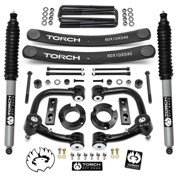 2005-2023 Toyota Tacoma 3" Front 1.5"-2" Add a Leaf Rear Lift Kit w/ Upgraded Upper Control Arms and Extended Rear Shocks