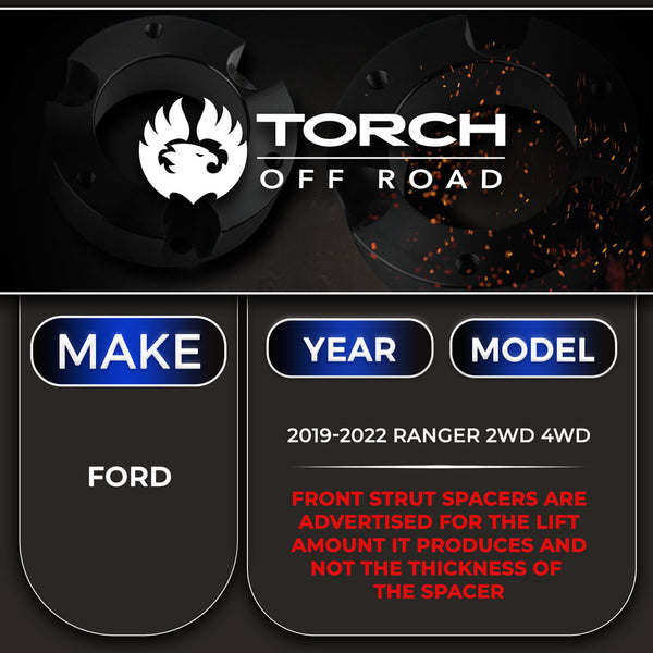 2019-2024 Ford Ranger 2.5" Front Lift Kit