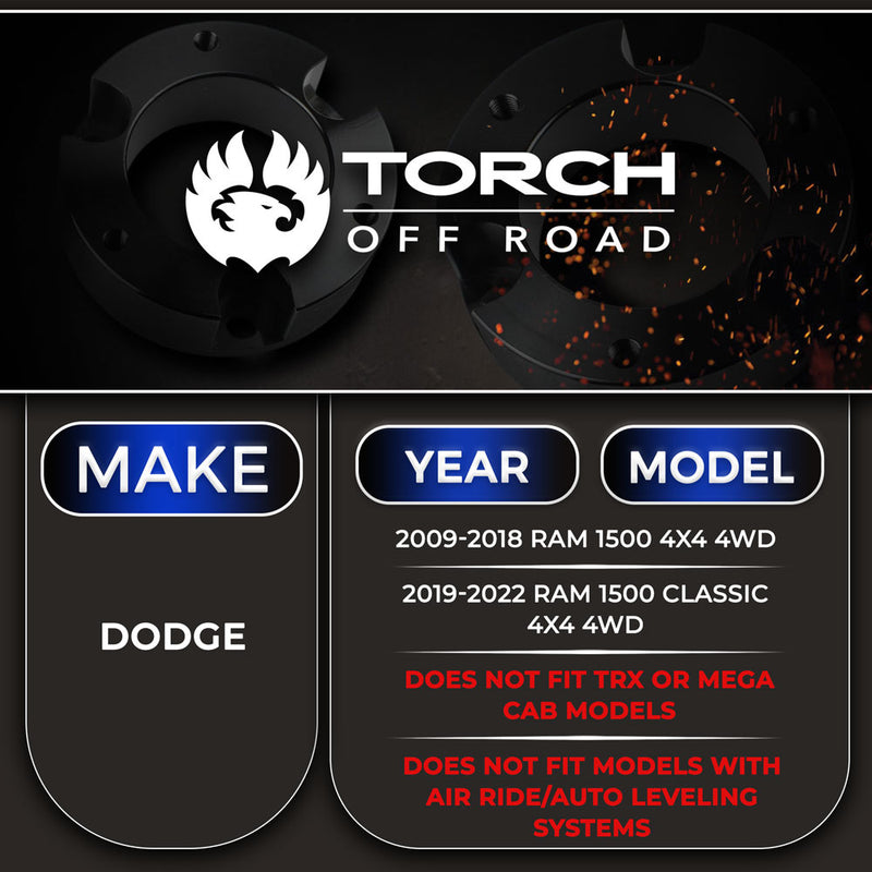 2009-2022 Dodge Ram 1500 3" Lift Kit 4WD 4x4