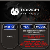2001-2005 Ford Explorer Sport Trac 3" Leveling Lift Kit W/ Add-A-Leaf 4X4 4WD