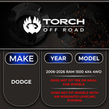 3" Front Lift Kit 2006-2026 Dodge Ram 1500 4x4 4WD