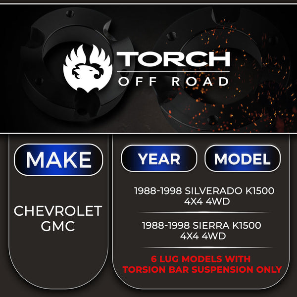 1988-1998 Chevy GMC K1500 4X4 4WD Z71 Full Lift Kit