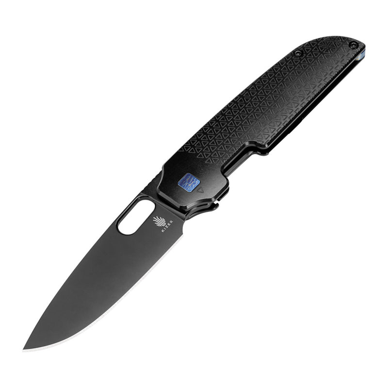 Kizer Varatas S35VN Blade Frame Lock Titanium Handle Ki3637A2 (3.25" Satin)