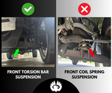 1998-2011 Ford Ranger 3" Front Lift Kit (Torsion Suspension)