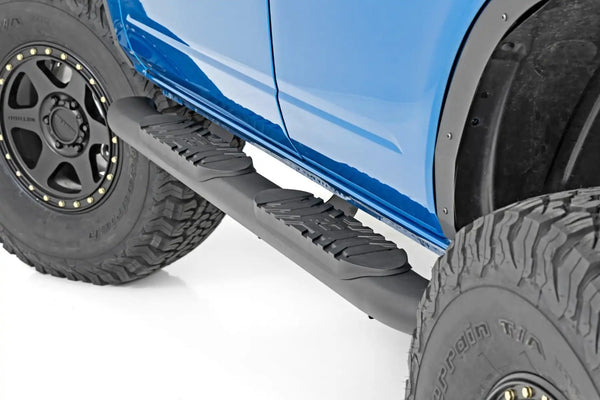 Oval Nerf Steps | 4-Door | Black | Ford Bronco 4WD (2021-2024)