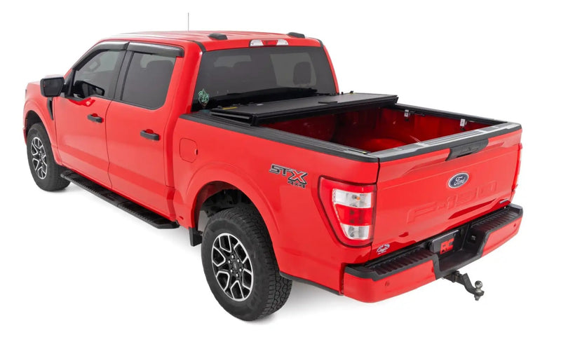 Hard Tri-Fold Flip Up Bed Cover | 5'7" Bed | Ford F-150 (15-20)
