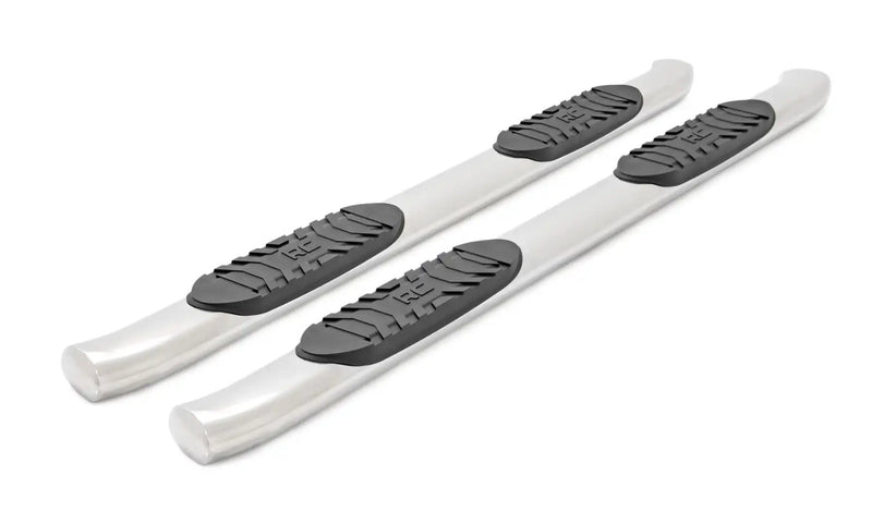 Oval Nerf Steps | Stainless | Crew Cab | Chevy/GMC 1500/2500HD/3500HD (19-24)