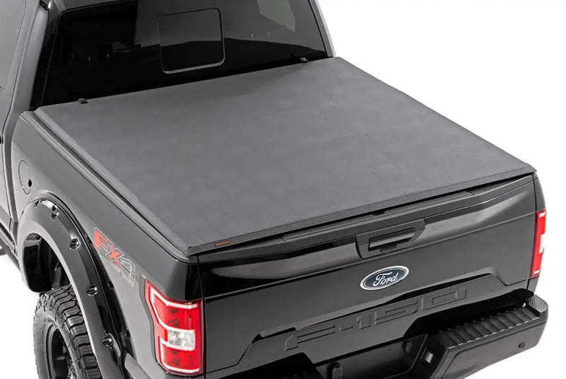 Soft Tri-Fold Bed Cover | 5'7" Bed | Ford F-150 (15-20)
