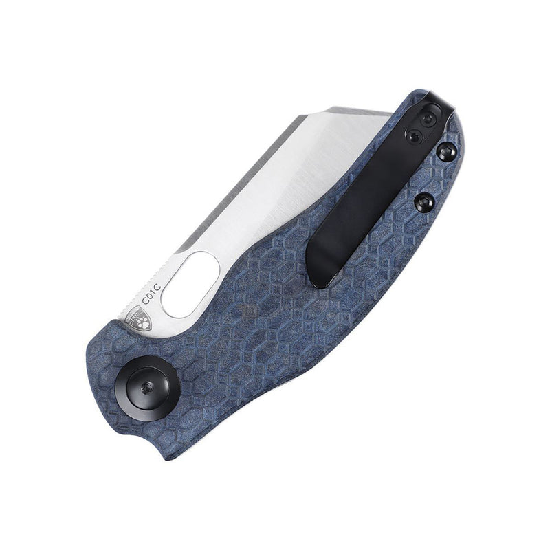 Kizer Sheepdog C01C Liner Lock Knife Blue Richlite Handle V4488C3 (3.30" Satin)