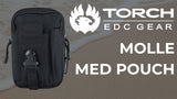 TORCH Everyday Carry Gear - MOLLE Medical Pouch | Black 4-Pack