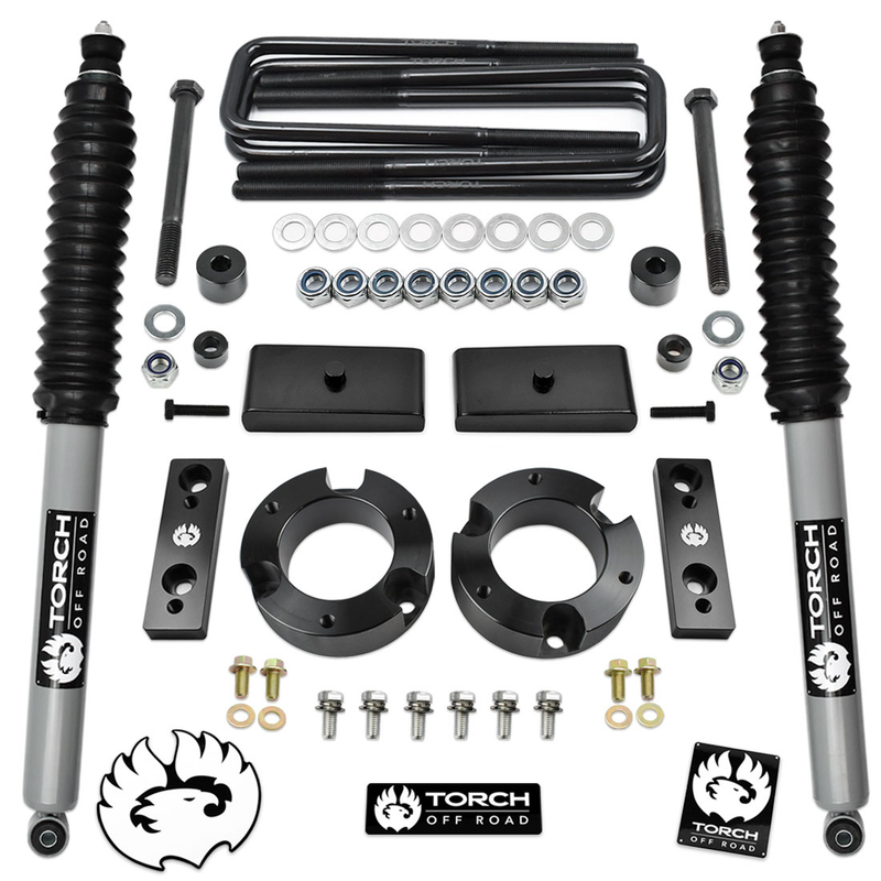 2005-2023 Toyota Tacoma 3" Front Full Lift Kit w/ Differential Drop, Sway Bar Relocation Kit, and Extended Rear Shocks