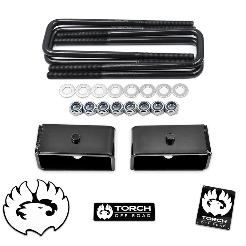 TORCH 2" Rear Lift Kit for 1995-2023 Toyota Tacoma 2WD 4WD TRD SR5 Tapered Blocks