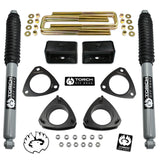 2007-2024 Chevy Silverado GMC Sierra 1500 3" Steel Leveling Lift Kit w/ Extended Shocks