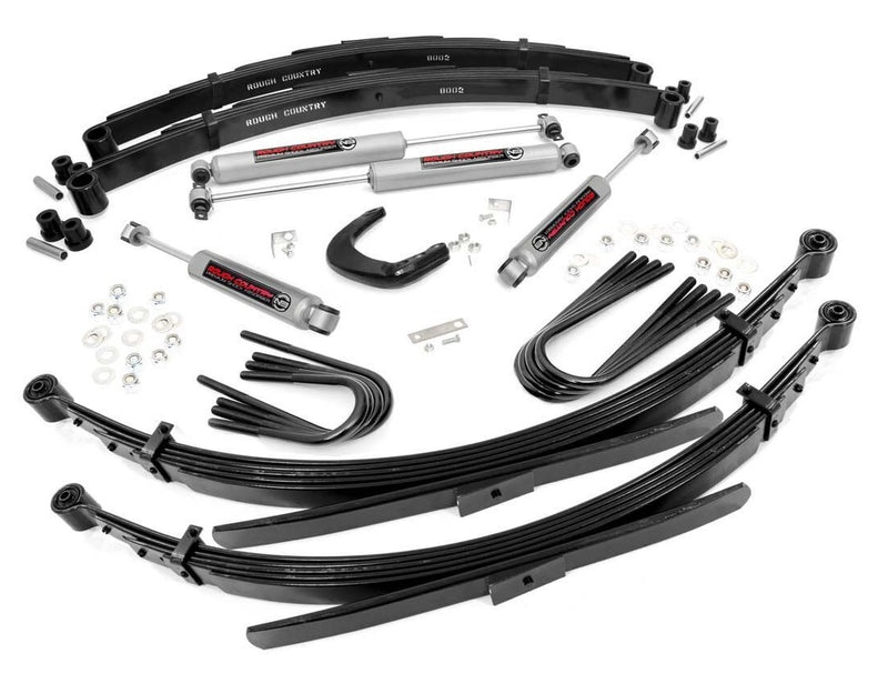 4in GM Suspension Lift System for 1988-1991 GMC Chevy Suburban 4WD (52" Rear Springs)