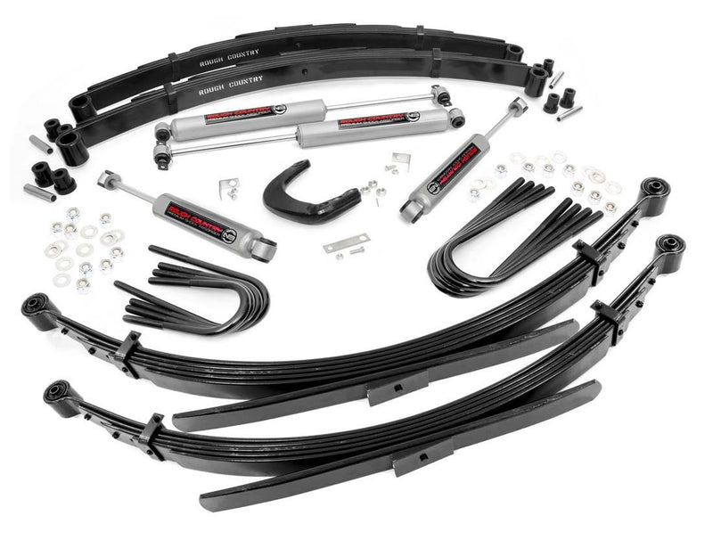 4in GM Suspension Lift System for 1988-1991 GMC Chevy Suburban 4WD (56" Rear Springs)