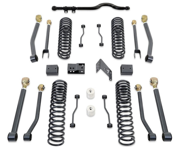 2007-2018 Jeep Wrangler JK 2WD/4WD 4.5" Coil Lift Kit w/ Front Track Bar And Adjustable Arms (No Shocks)